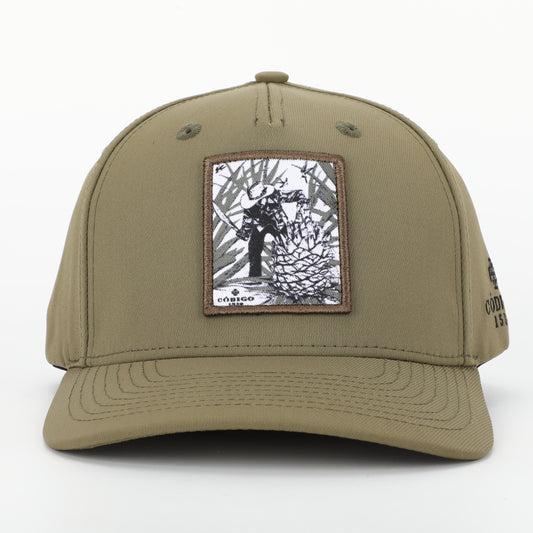 Mezcal Logo Graphic Patch Hat Olive