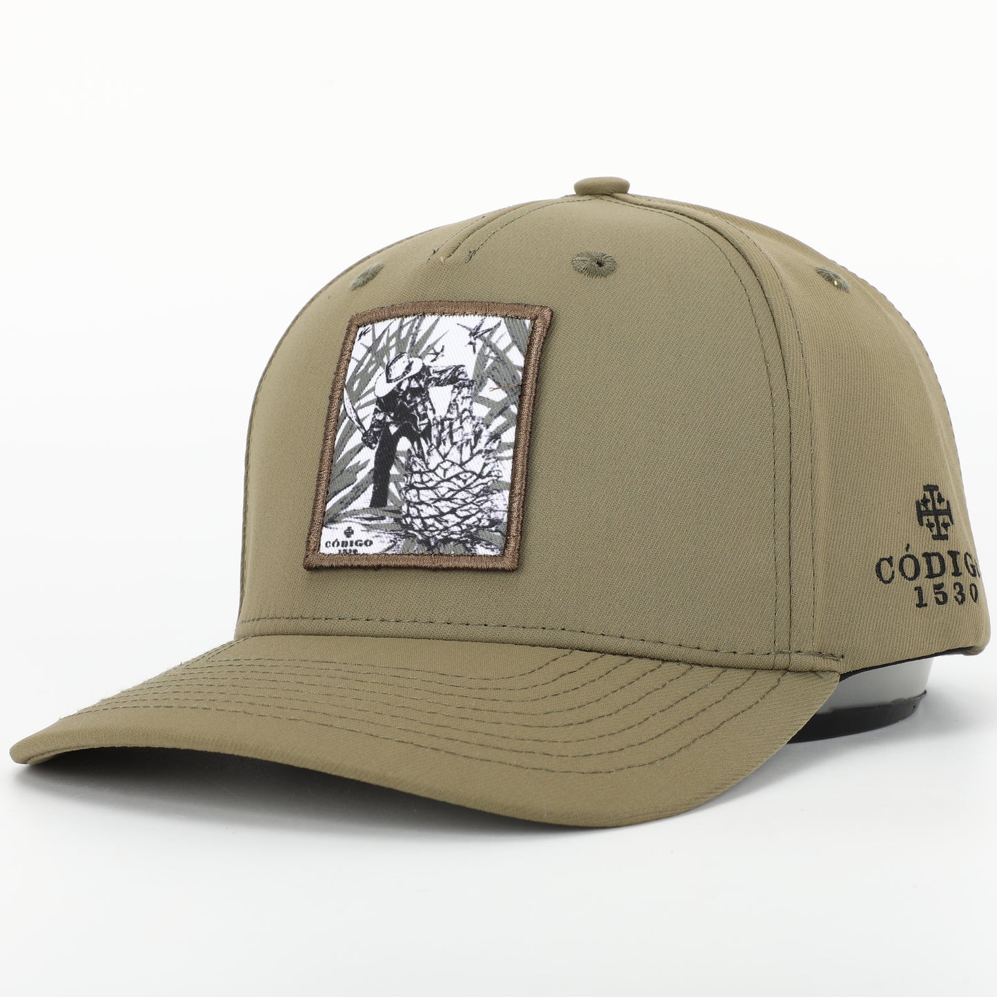 Mezcal Logo Graphic Patch Hat Olive