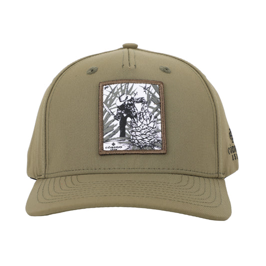 Mezcal Logo Graphic Patch Hat Olive