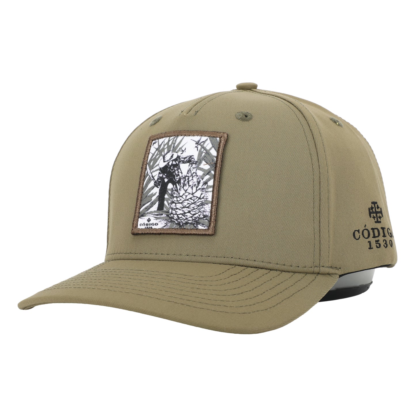 Mezcal Logo Graphic Patch Hat Olive