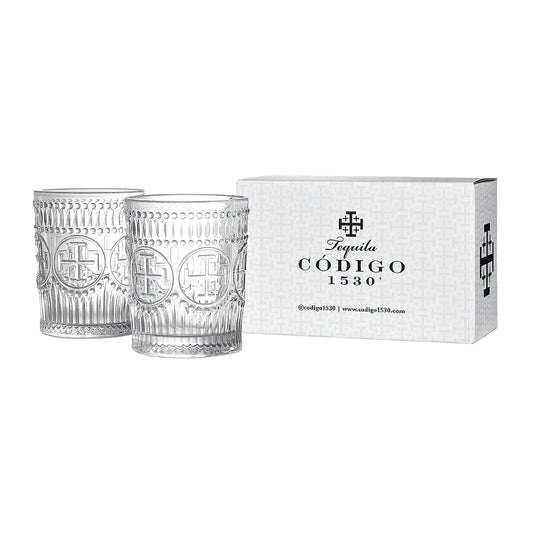 Código 1530 Vintage Double Rocks Glass - Clear, Set of 2