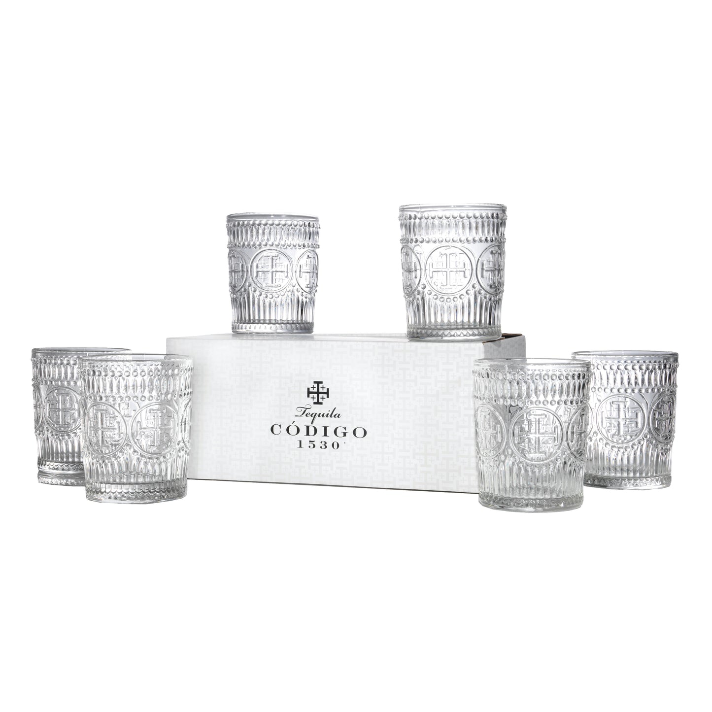 Código 1530 Vintage Double Rocks Glass - Clear, Set of 6