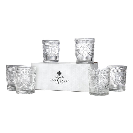 Código 1530 Vintage Double Rocks Glass - Clear, Set of 6